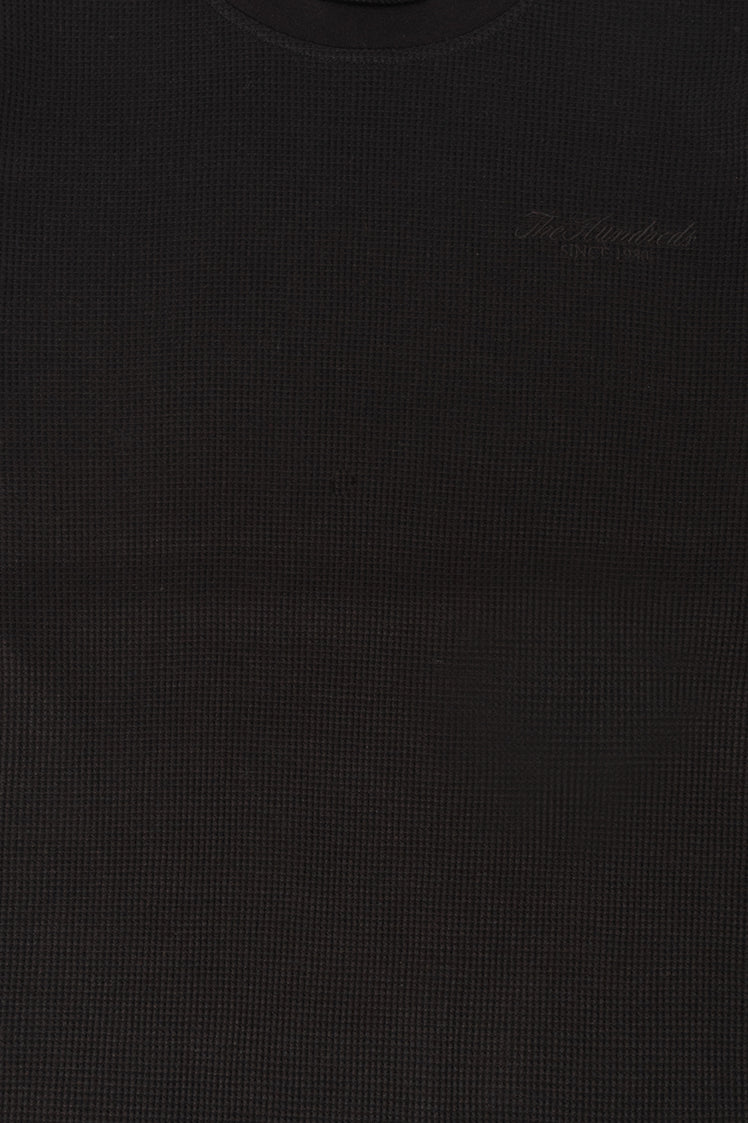 The Hundreds Rich LS Thermal Shirt Schwarz Waffelstrick