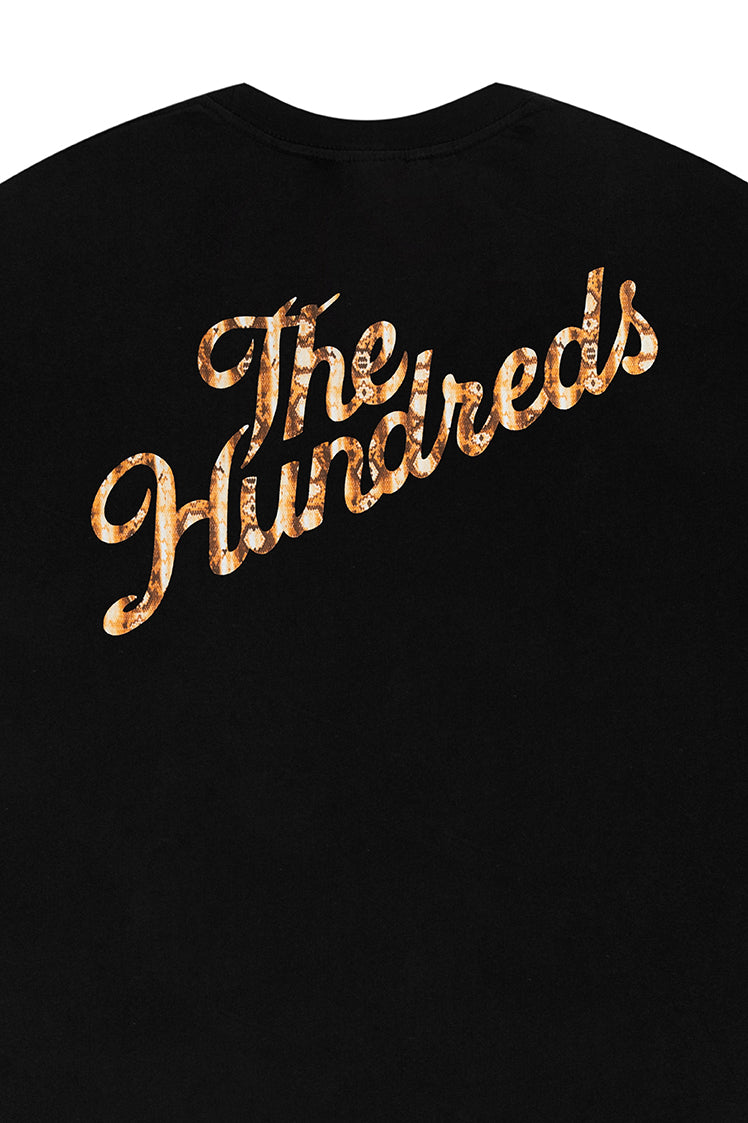 The Hundreds Graphic Tees Snake Slant T-Shirt Grün Baumwolle