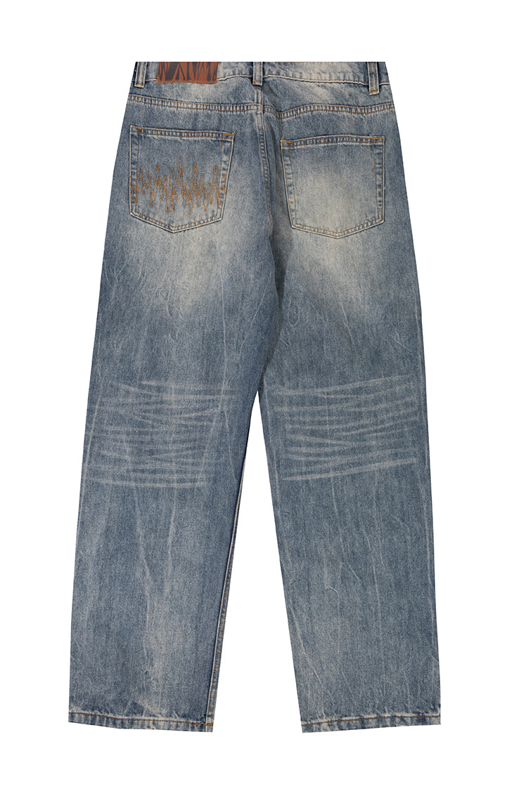 The Hundreds Flores Denim Baggy Jeans Washed Black 32