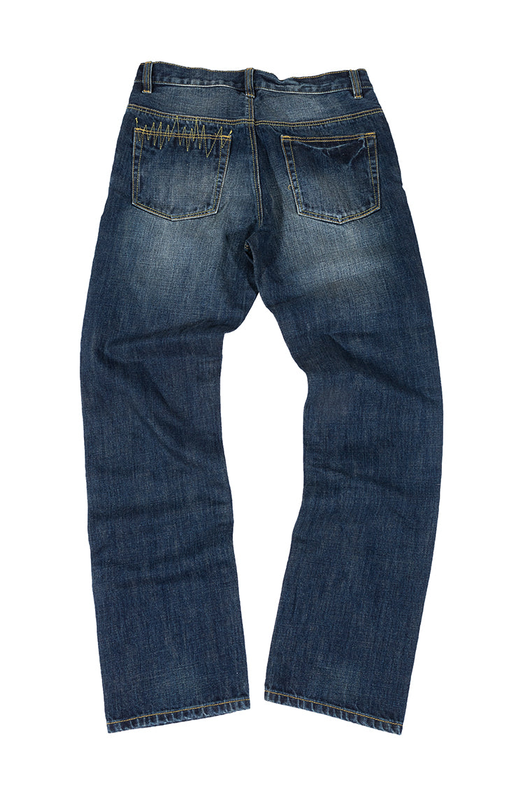 The Hundreds Jags Stitched Denim Jeans navy 32 Vintage Denim