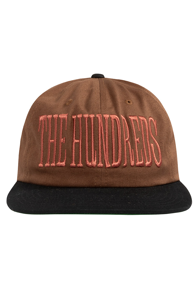 The Hundreds Serif Snapback Cap Braun OS Baumwolle