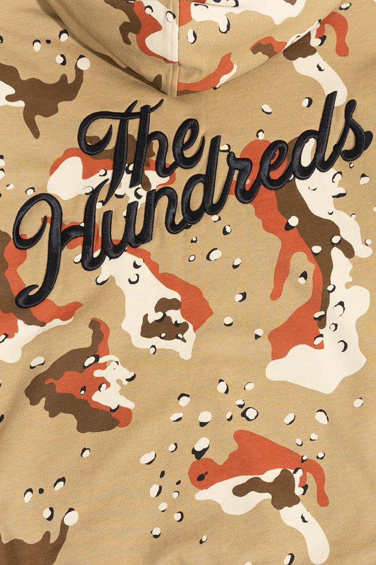 The Hundreds Vanguard Pullover Hoodie Camo L Baumwolle