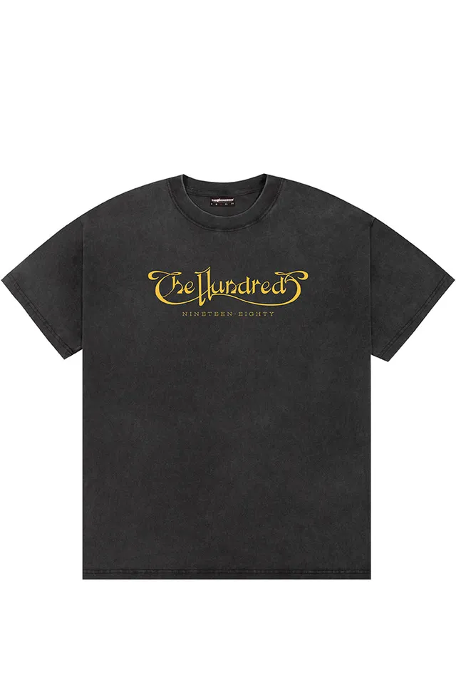The Hundreds Fleetwood T-Shirt Washed Black Oversize