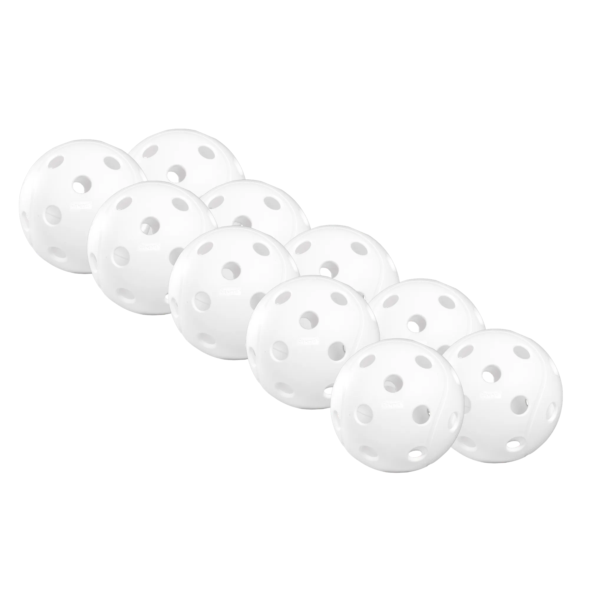 Salming Campus Ball Floorbälle 10er Pack IFF Weiss
