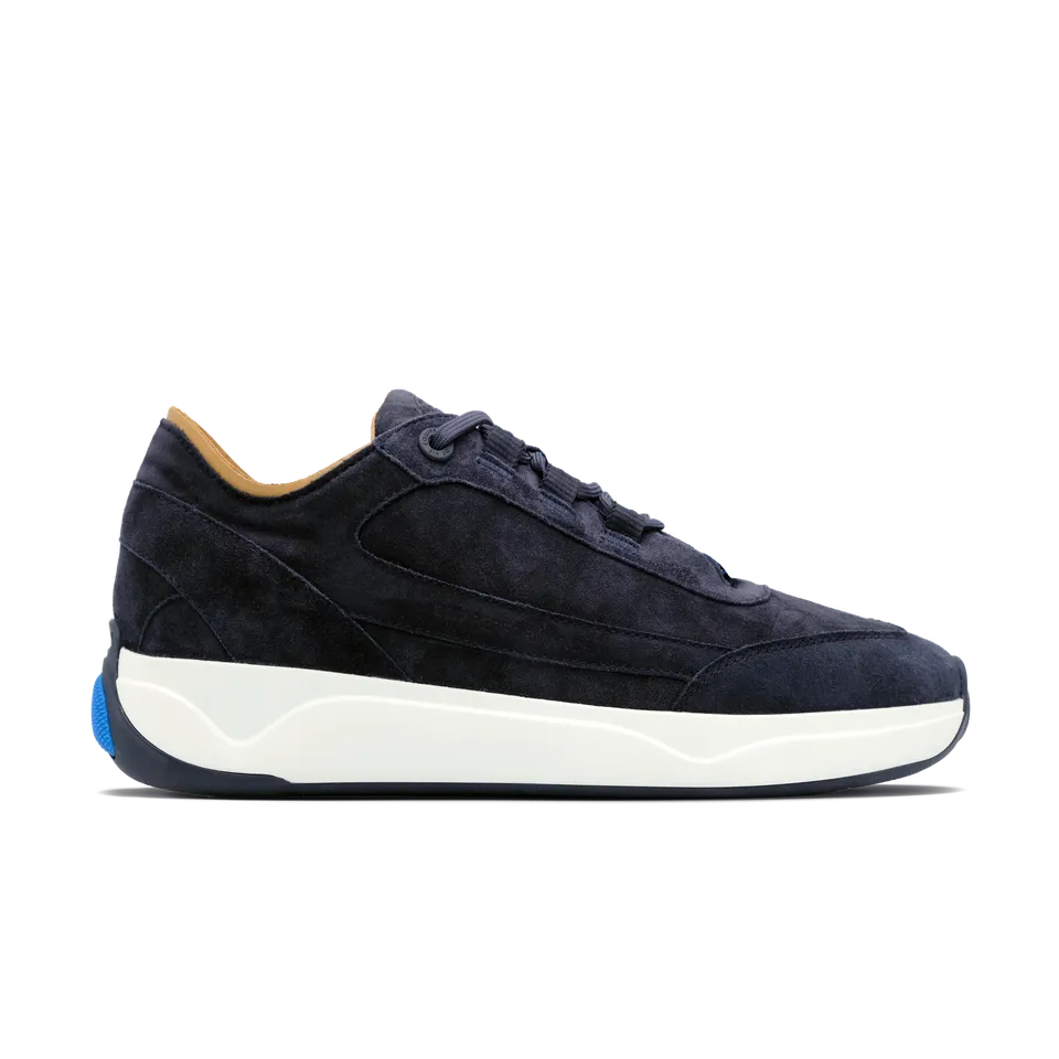 EDV x i:D Lemieux Suede Bootsschuh Navy Wildleder