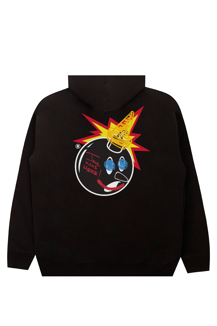 The Hundreds Jack Adam Sweatshirt Schwarz mit Kängurutasche