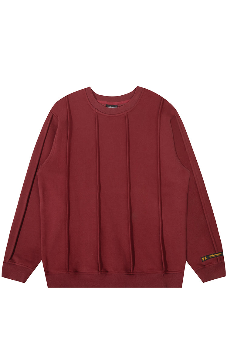 The Hundreds Sweatshirts Seam Crewneck Bordeaux S Baumwolle