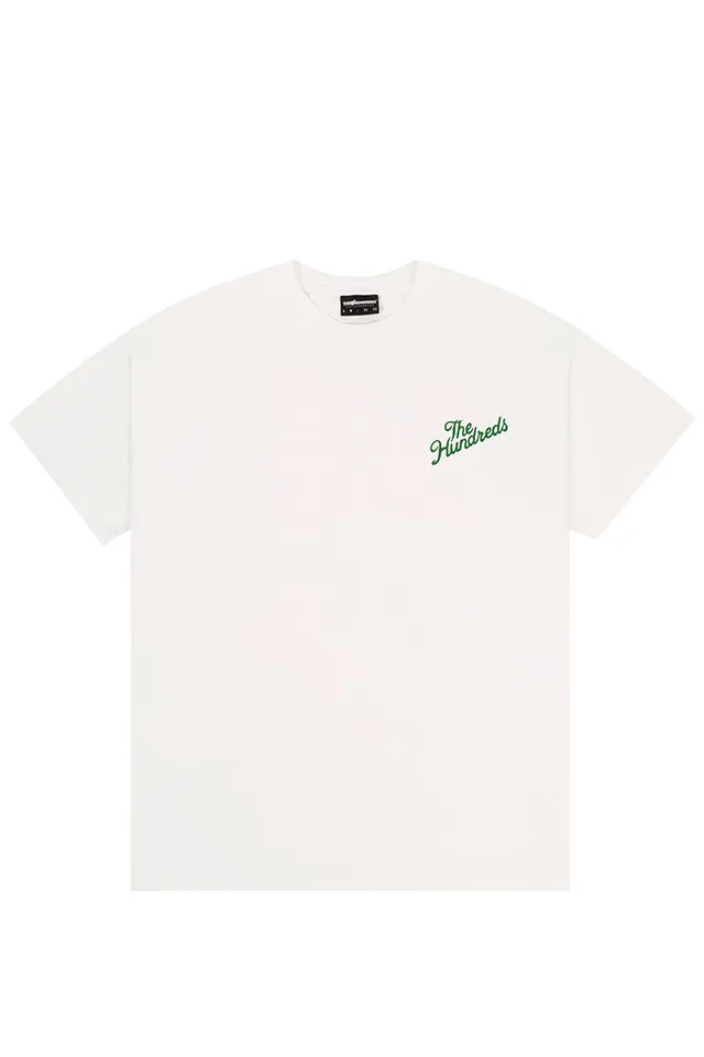 The Hundreds Slant T-Shirt Weiß Oversize Baumwolle Slant