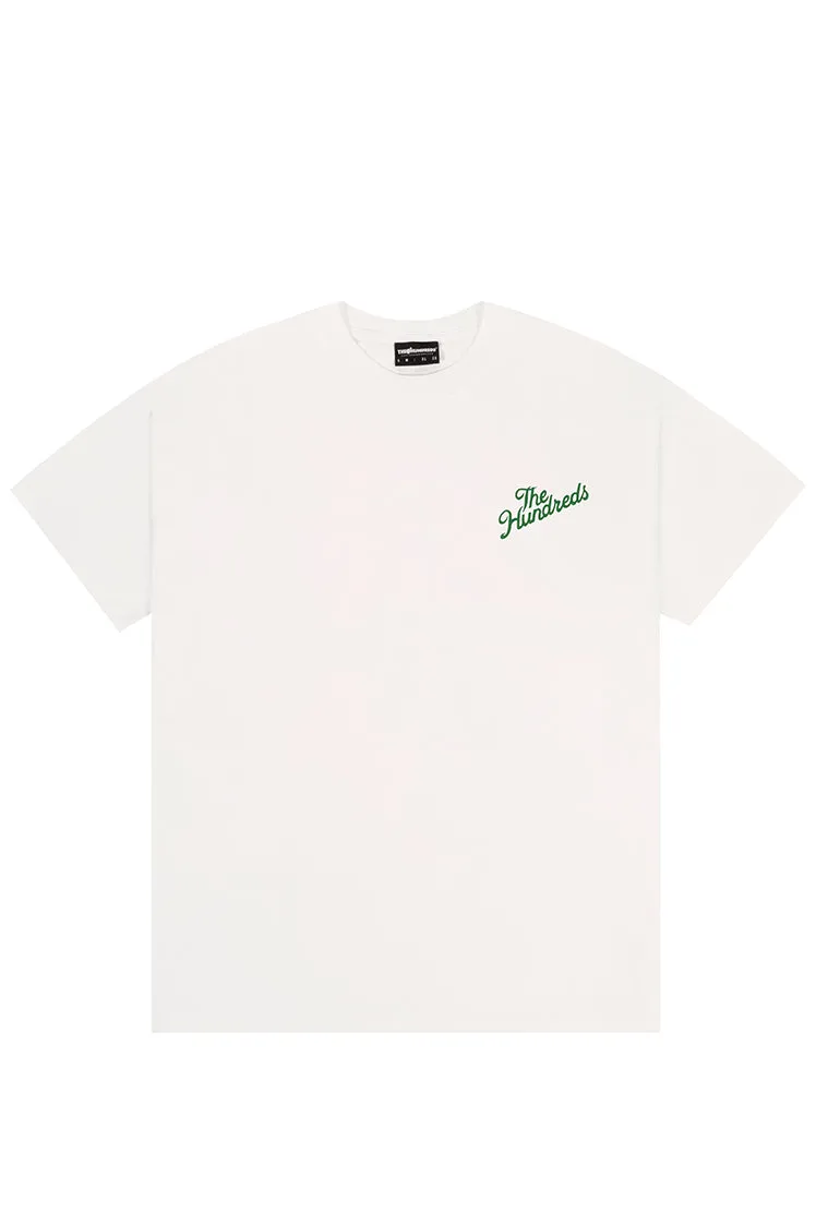The Hundreds Slant T-Shirt Weiß Oversize Baumwolle Slant