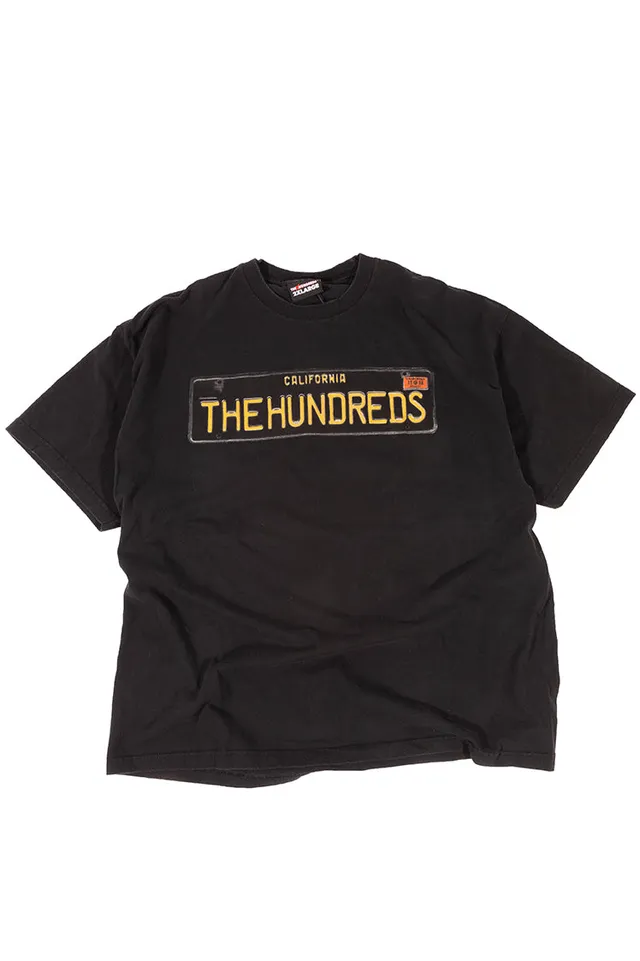 The Hundreds Plates T-Shirt Schwarz 2XL Vintage Print