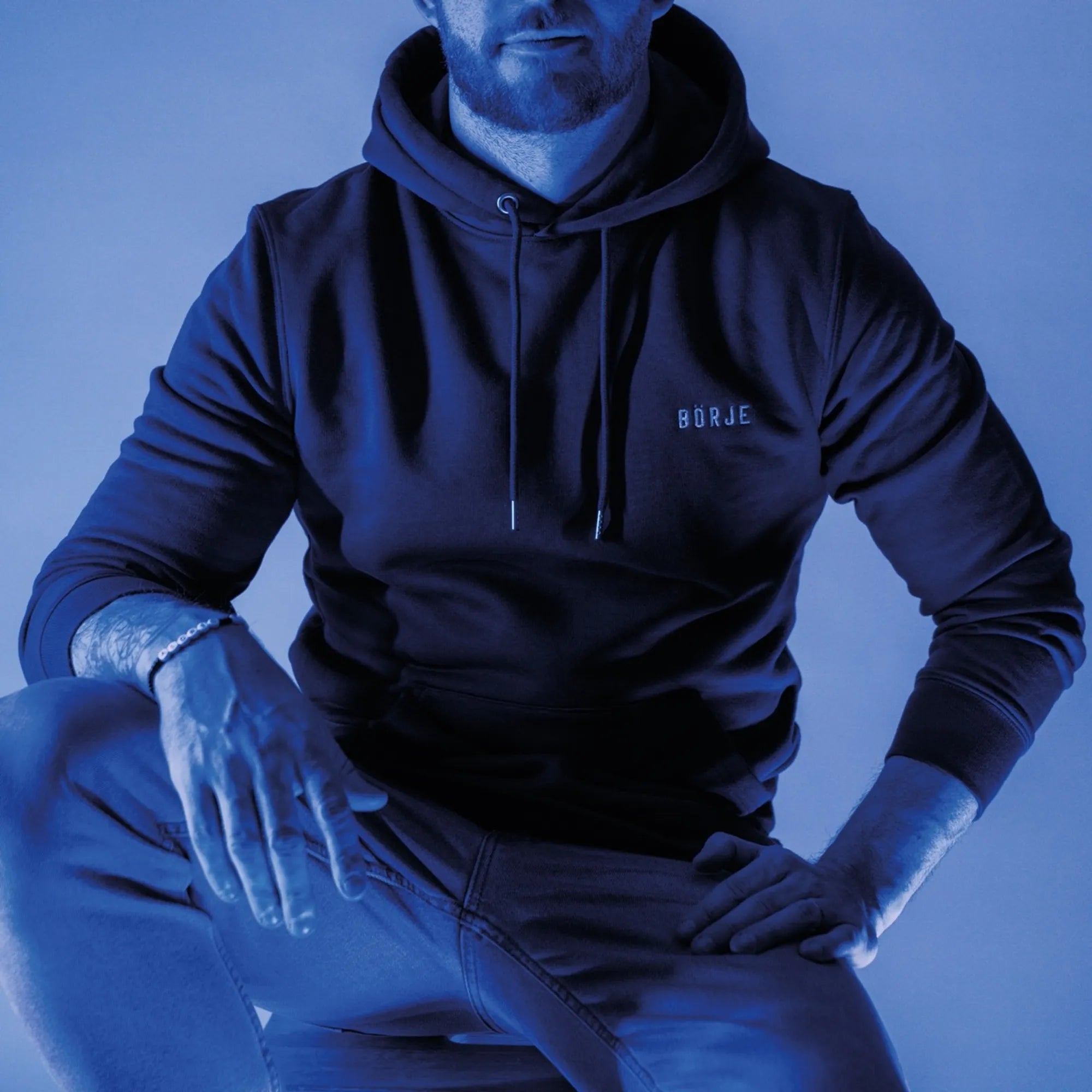 Salming BÖRJE Hood Hoodie Baumwolle Größe M Doppelkapuze