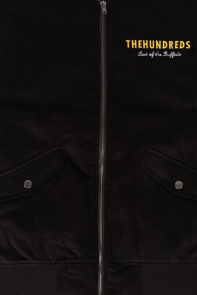 The Hundreds Buffalo Bomberjacke Rot Cord Stickerei