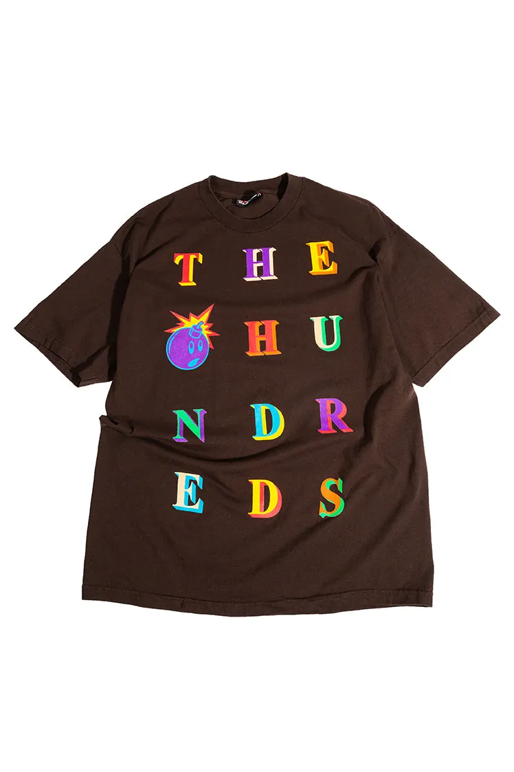 The Hundreds Custom T-Shirt Grafik Shirt Braun XL Vintage