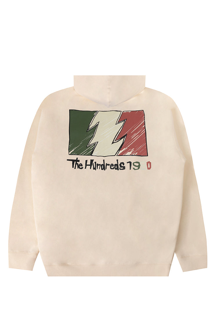 The Hundreds Scribble Wildfire Pullover Hoodie Off-White L