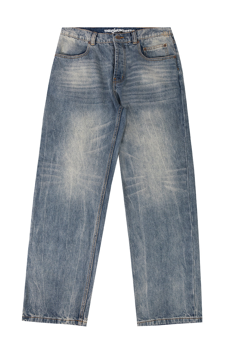 The Hundreds Flores Denim Baggy Jeans Washed Black 32