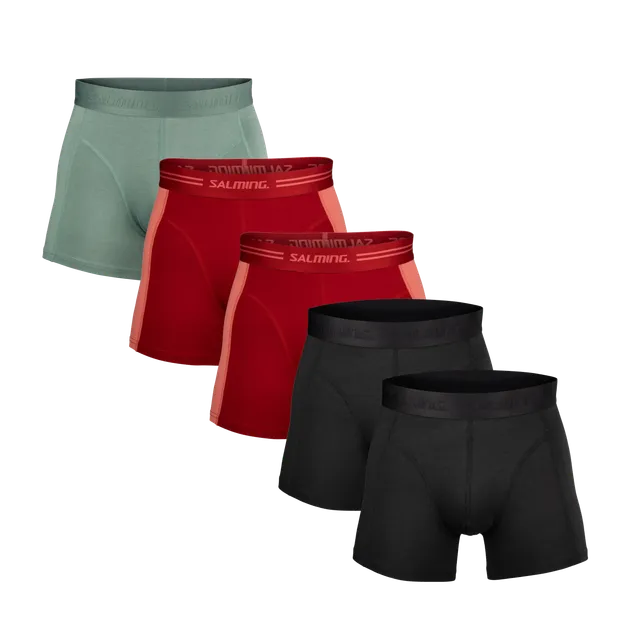 Salming Bamboo Boxer 5-Pack M Herren Bambus