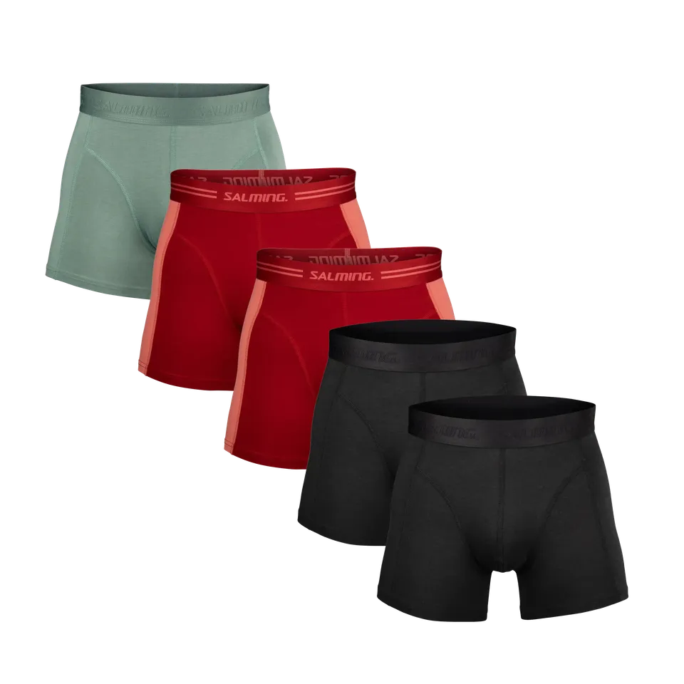 Salming Bamboo Boxer 5-Pack M Herren Bambus