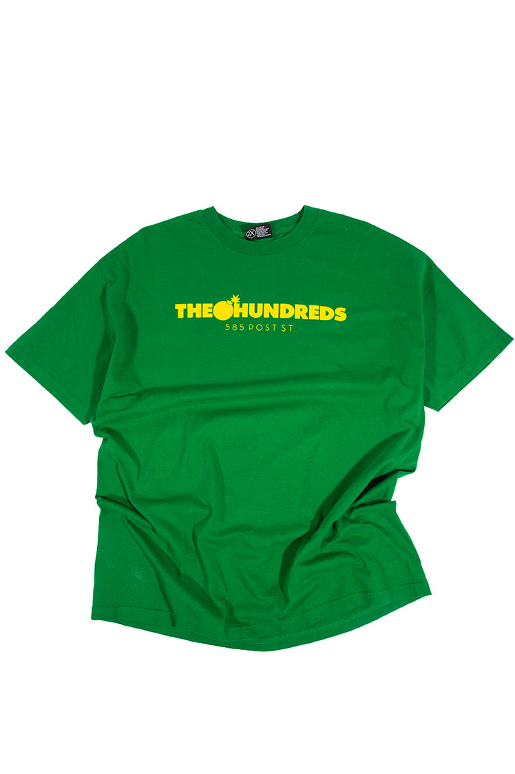 The Hundreds Graphic Tees Post Bar Logo T-Shirt Grün XXL