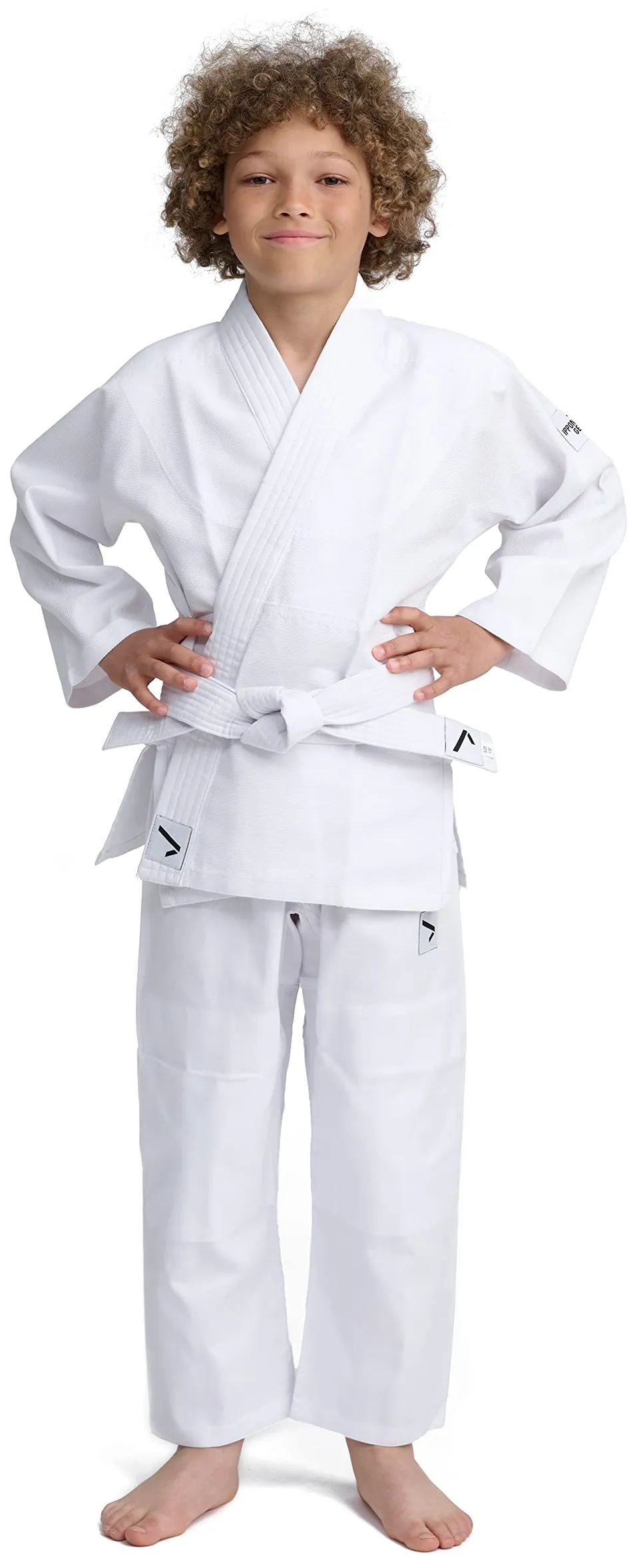 Ippon Gear Beginner 2 Judoanzug 130 weiss mit Gürtel