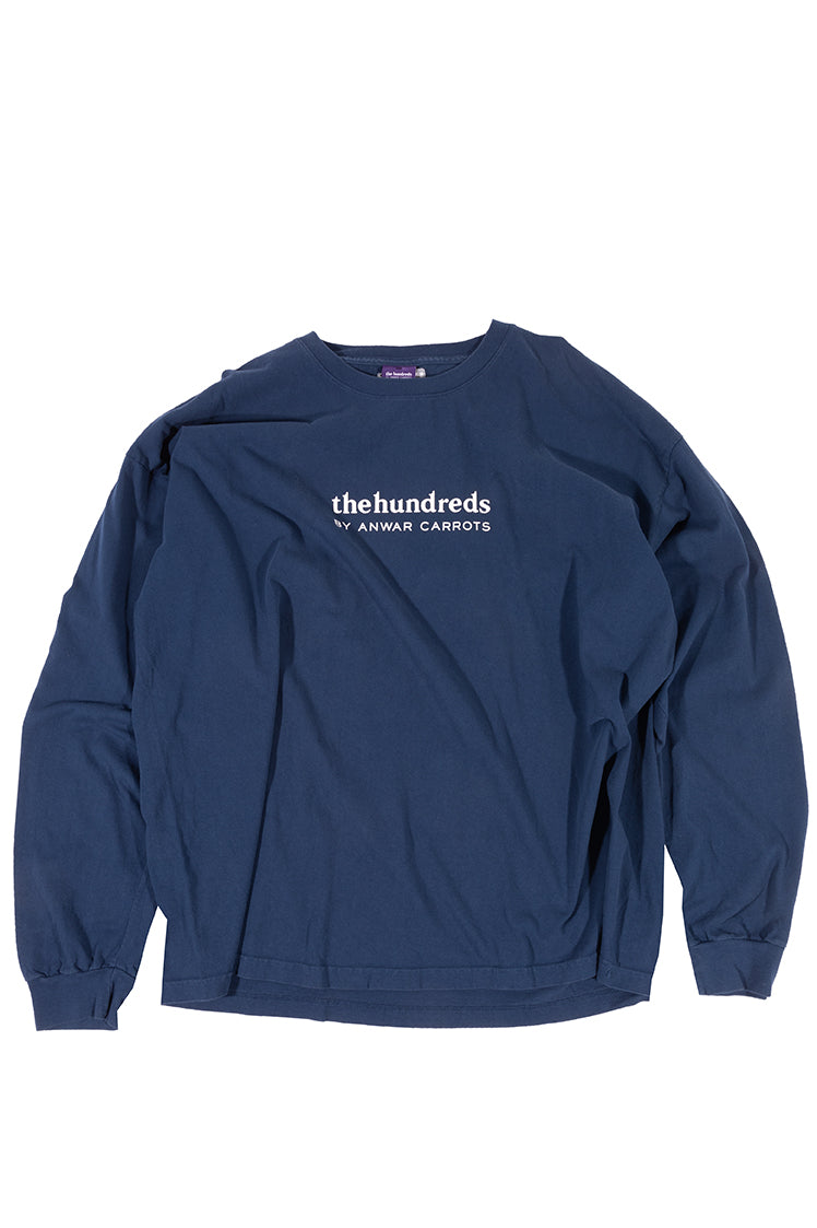 The Hundreds Wordmark Shirts Langarm-Shirt navy 2XL Vintage