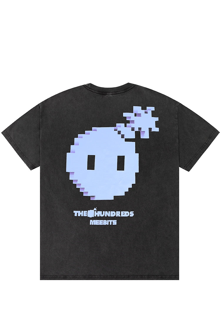 The Hundreds Pixel T-Shirt Washed Black Baumwolle