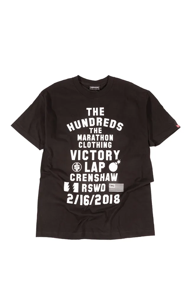 The Hundreds Graphic Tees Victory Lap T-Shirt Schwarz L Nipsey