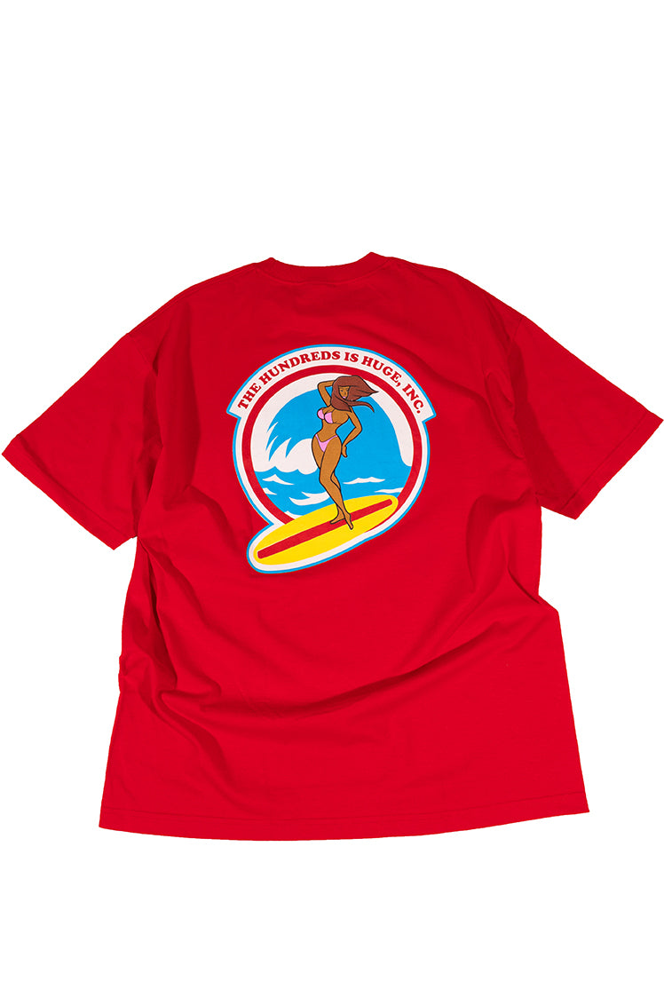 The Hundreds Bunny T-Shirt Rot XL mit Surf-Print