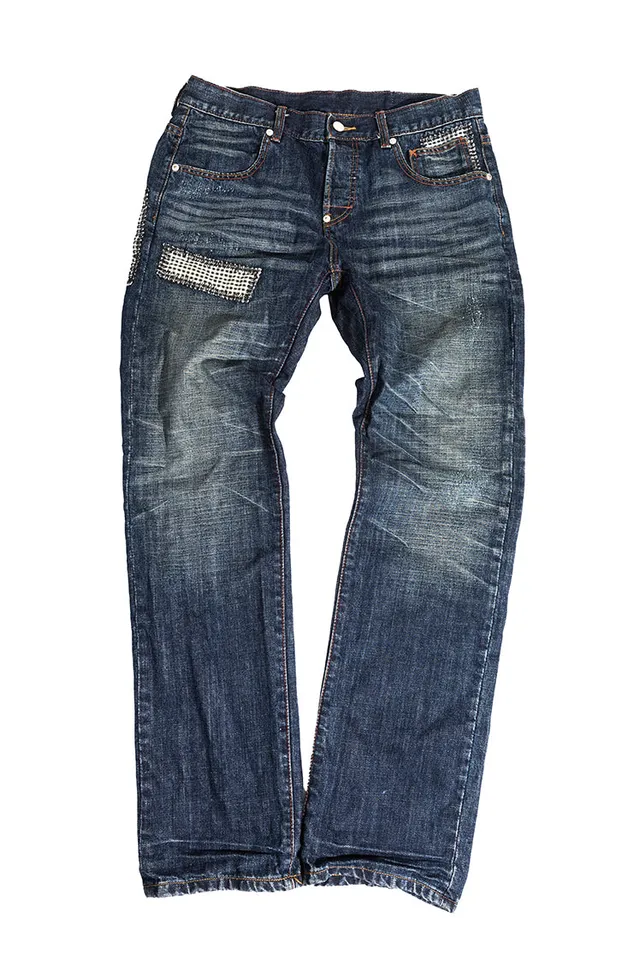 The Hundreds Patches Public Label Jeans Blau 34 Denim