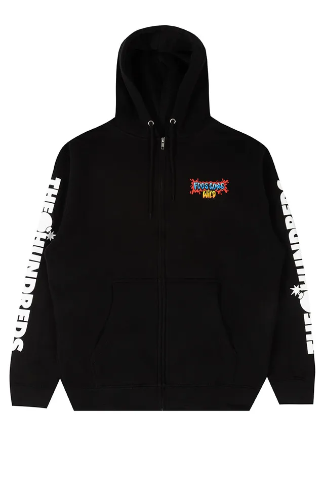 The Hundreds FGW Zip-Up Hoodie Schwarz Baumwolle