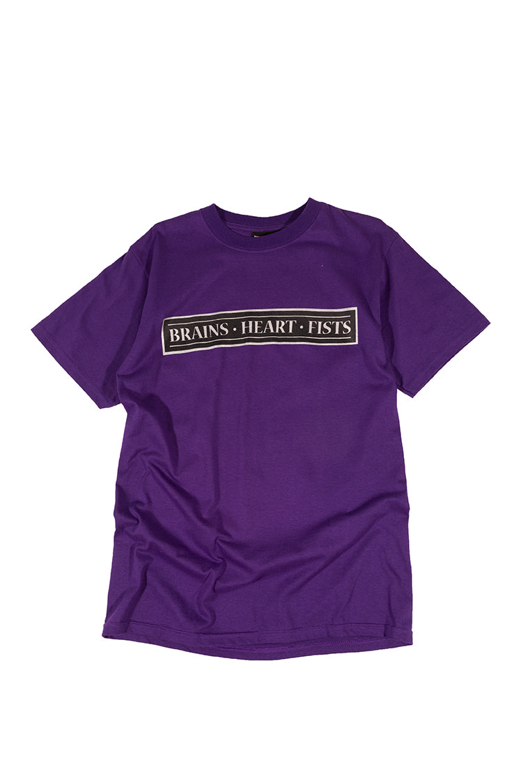 The Hundreds Brains Heart Fists T-Shirt Lila M Slogan