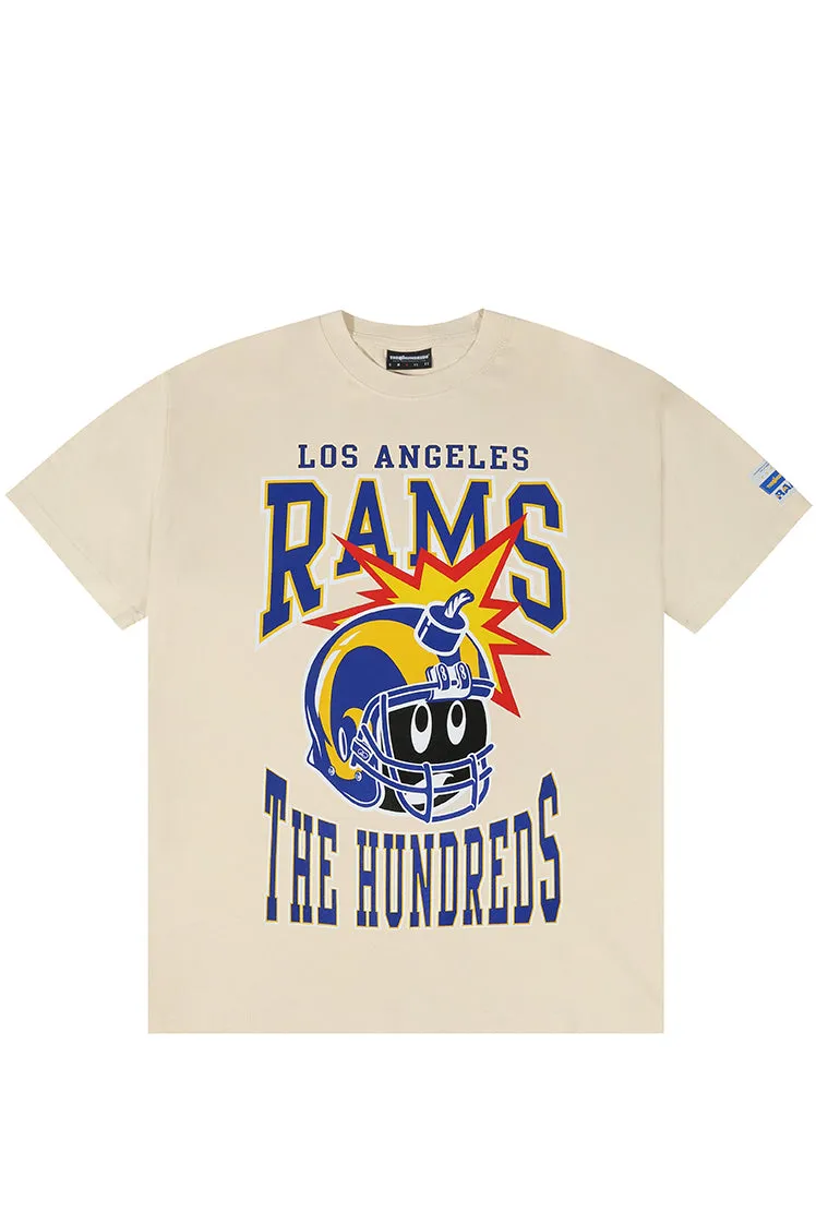 The Hundreds Graphic Tees Rams T-Shirt Off White Baumwolle