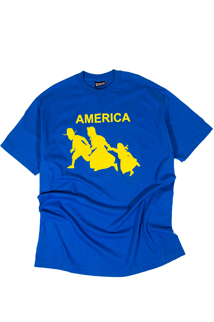 The Hundreds America T-Shirt Blau Vintage Gr. M