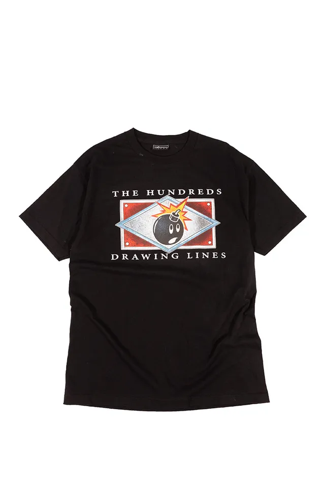 The Hundreds Coastal T-Shirt Schwarz L Surf Graphic