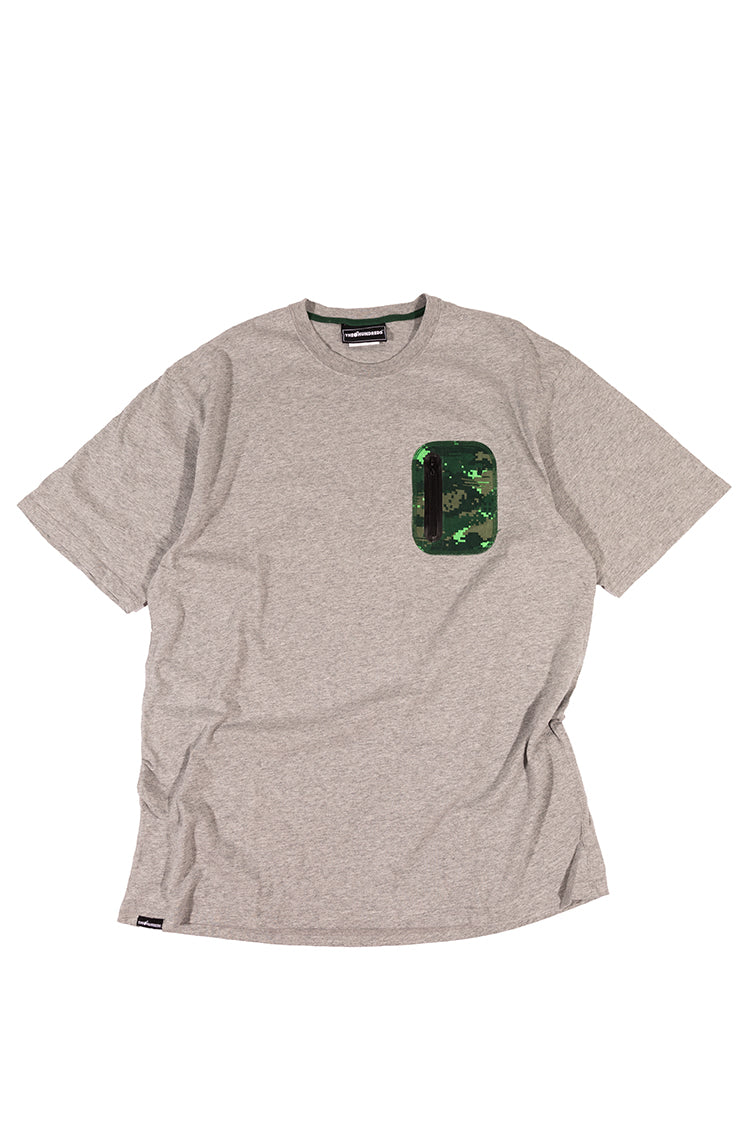 The Hundreds Stand Zipper Pocket T-Shirt Grau XXL