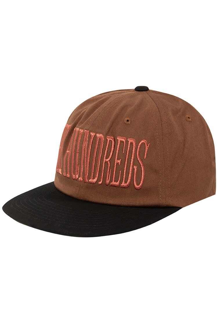 The Hundreds Serif Snapback Cap Braun OS Baumwolle