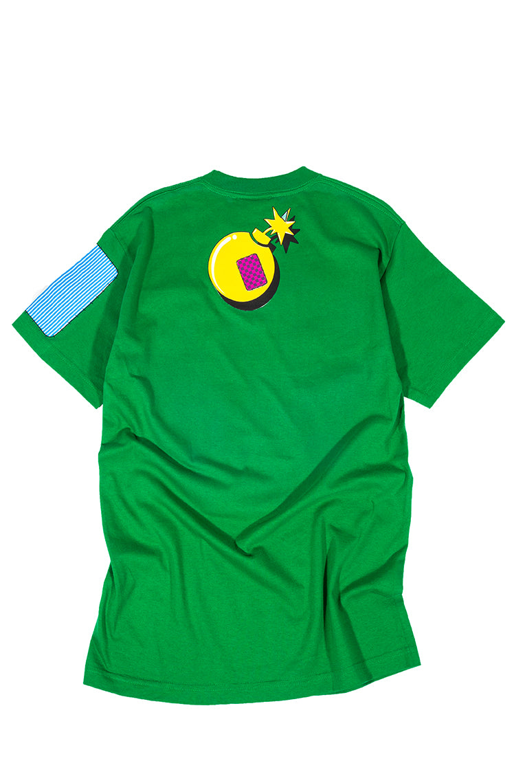 The Hundreds Patches T-Shirt Grün M Logo-Print
