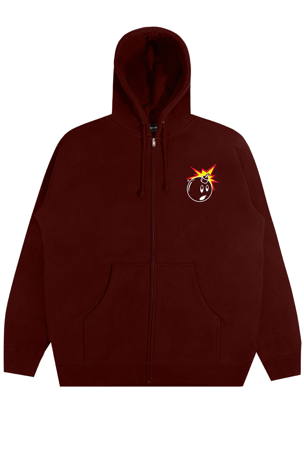 The Hundreds Outstanding Zip-Hood Hoodie Maroon S-XXL