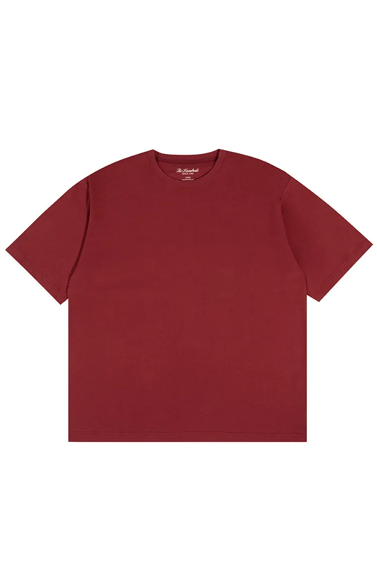 The Hundreds Perfect T-Shirt Burgundy Baumwolle