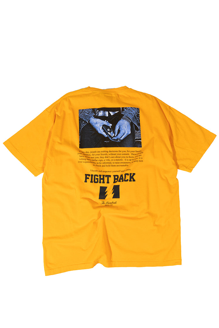 The Hundreds Stay Informed T-Shirt Gold XL Vintage