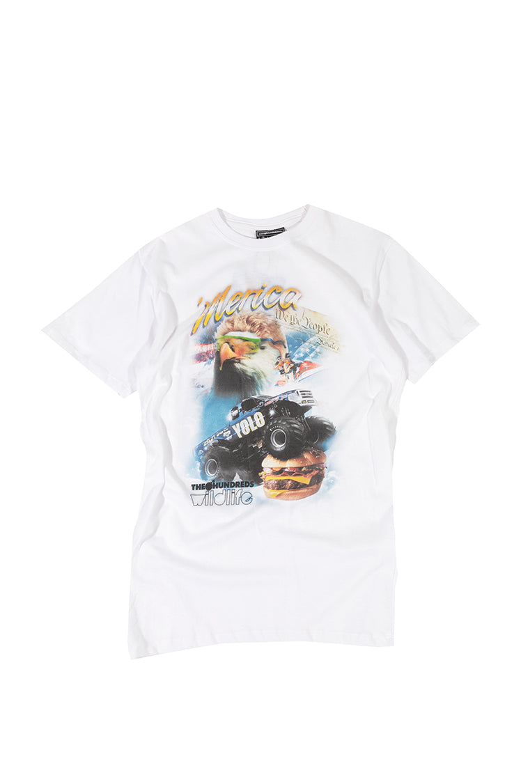 The Hundreds Merica T-Shirt Weiß M Vintage