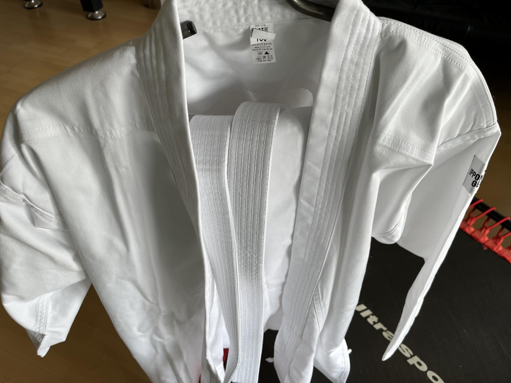 Ippon Gear Club 2 Karateanzug 140 weiss mit Gürtel