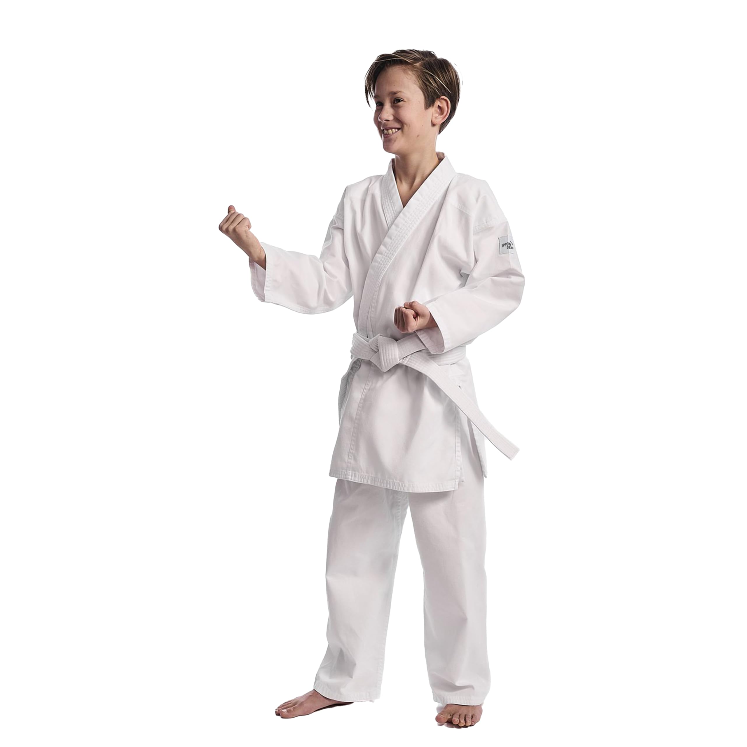 Ippon Gear Club 2 Karateanzug 140 weiss mit Gürtel