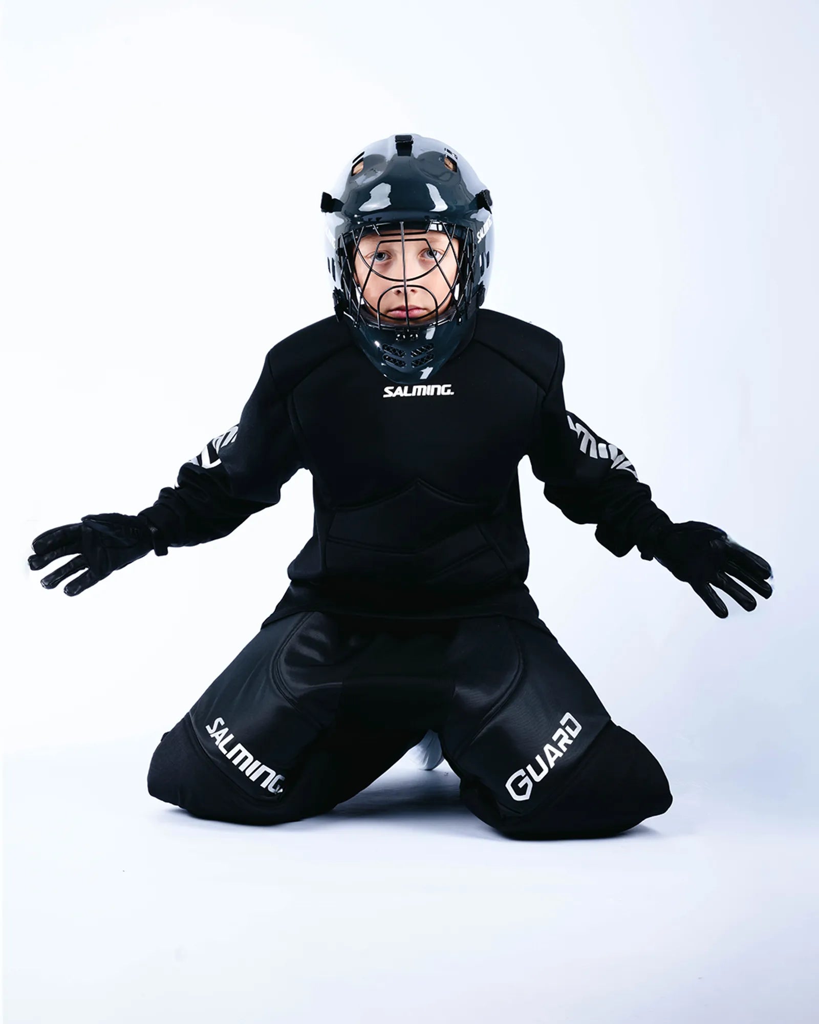 Salming Goalie Jersey Guard JR Torwarttrikot 128 mit Schutz