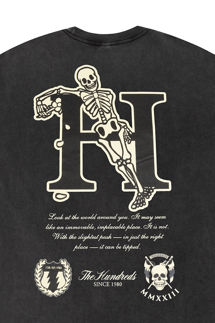 The Hundreds End of the Beginning T-Shirt Washed Black