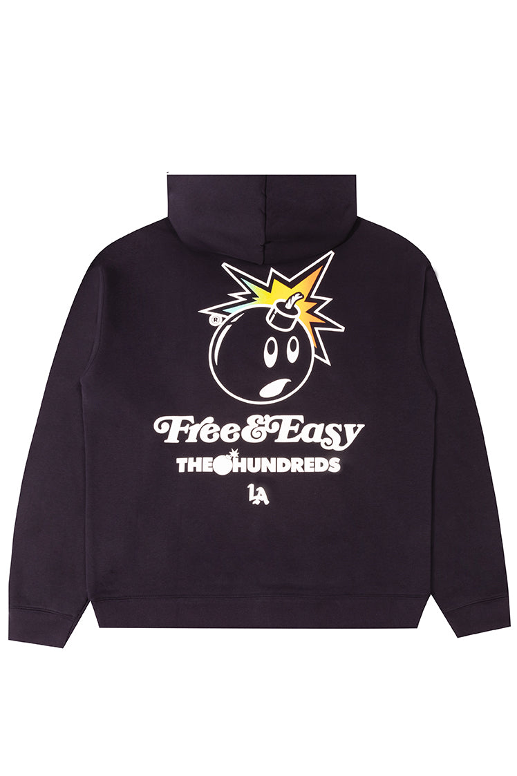 The Hundreds FE Adam Bomb Hoodie Navy Baumwolle S-XXL