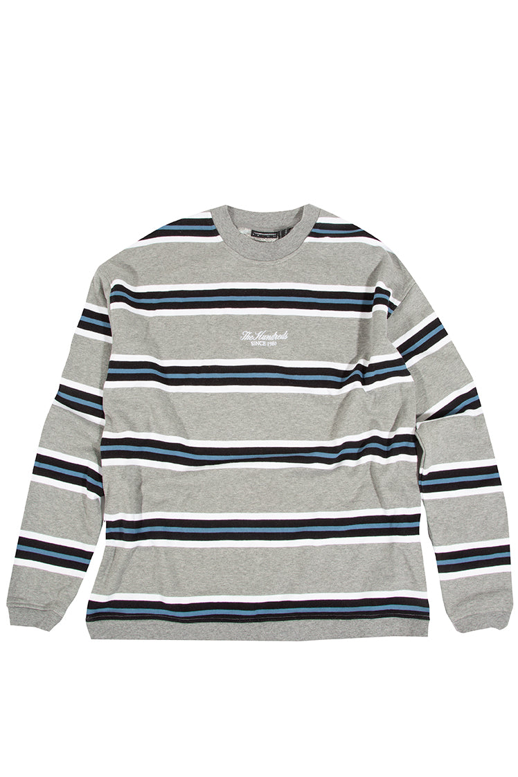 The Hundreds Striped L/S Sweatshirt Sweatshirt Grau L