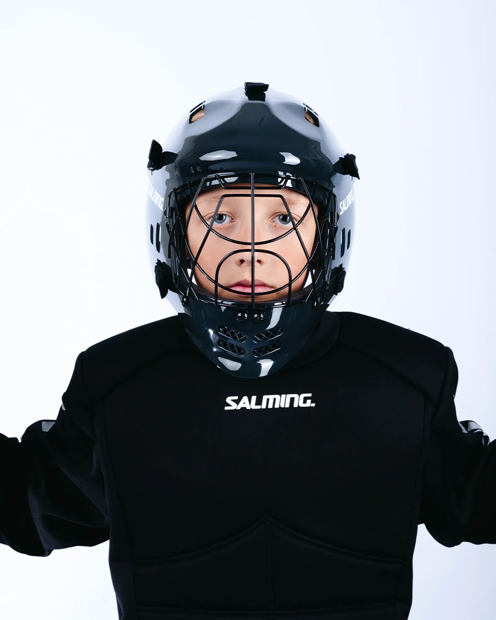 Salming Core Helmet JR Torwarthelm Junior CatEye
