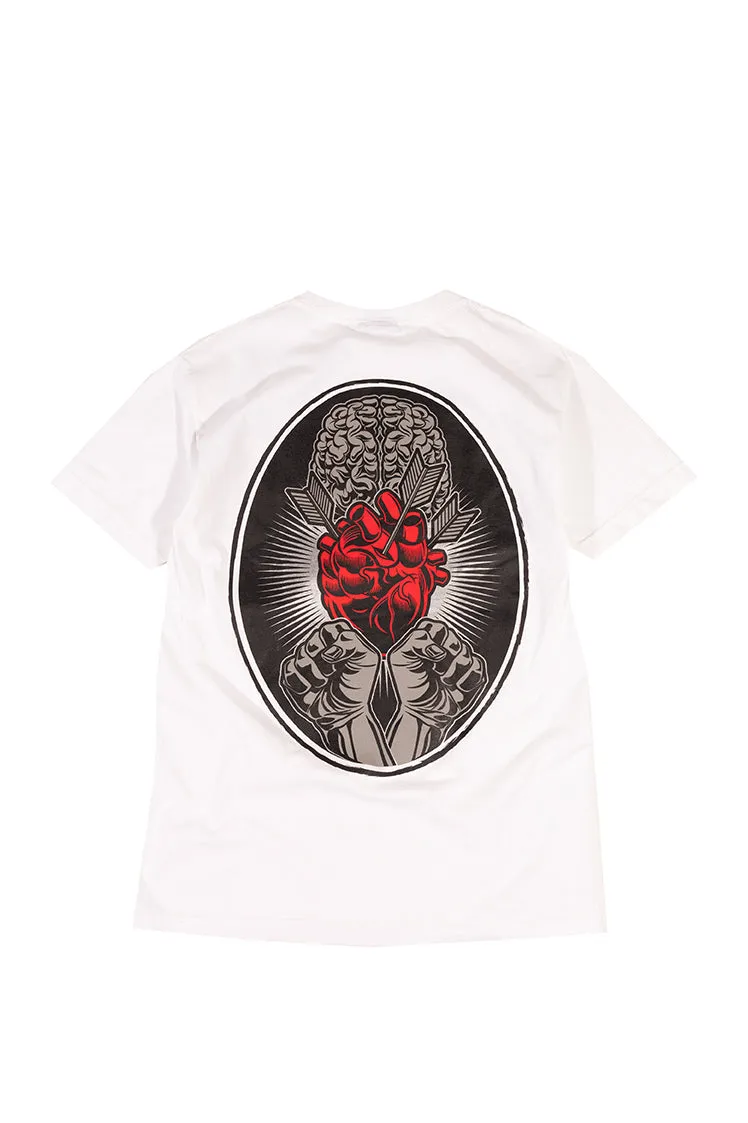 The Hundreds Brains Heart Fists T-Shirt Weiß M