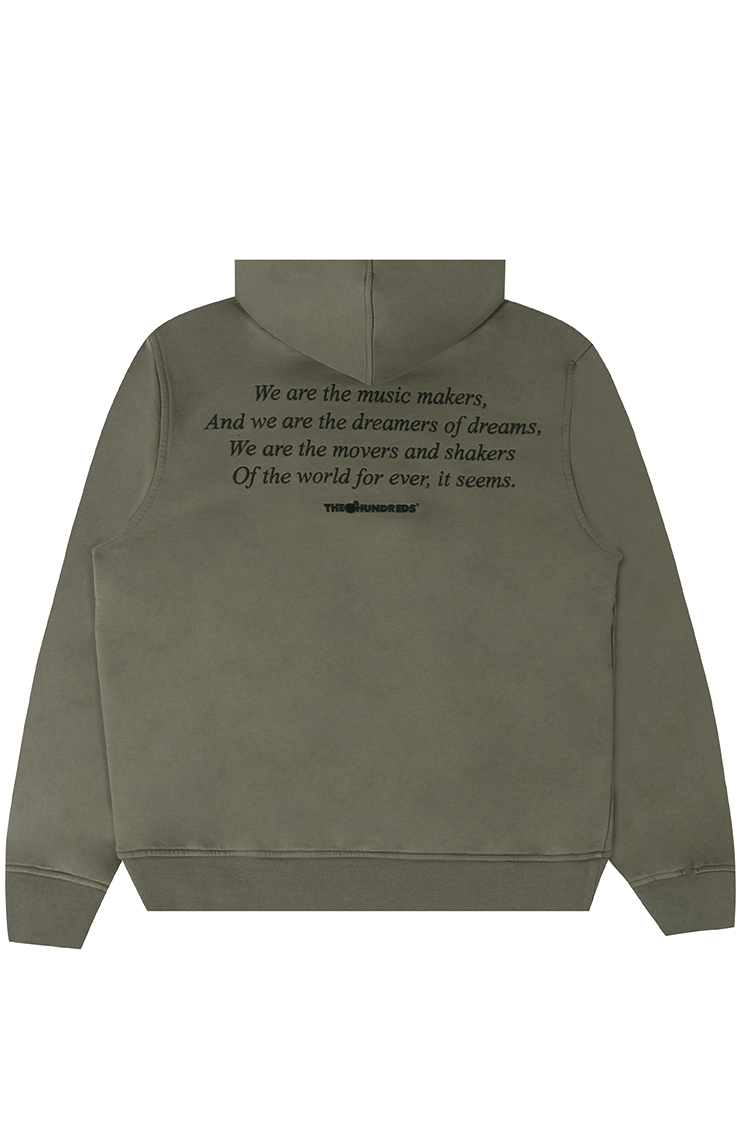 The Hundreds Dreamers Pullover Sweatshirt Military Green L Oversized