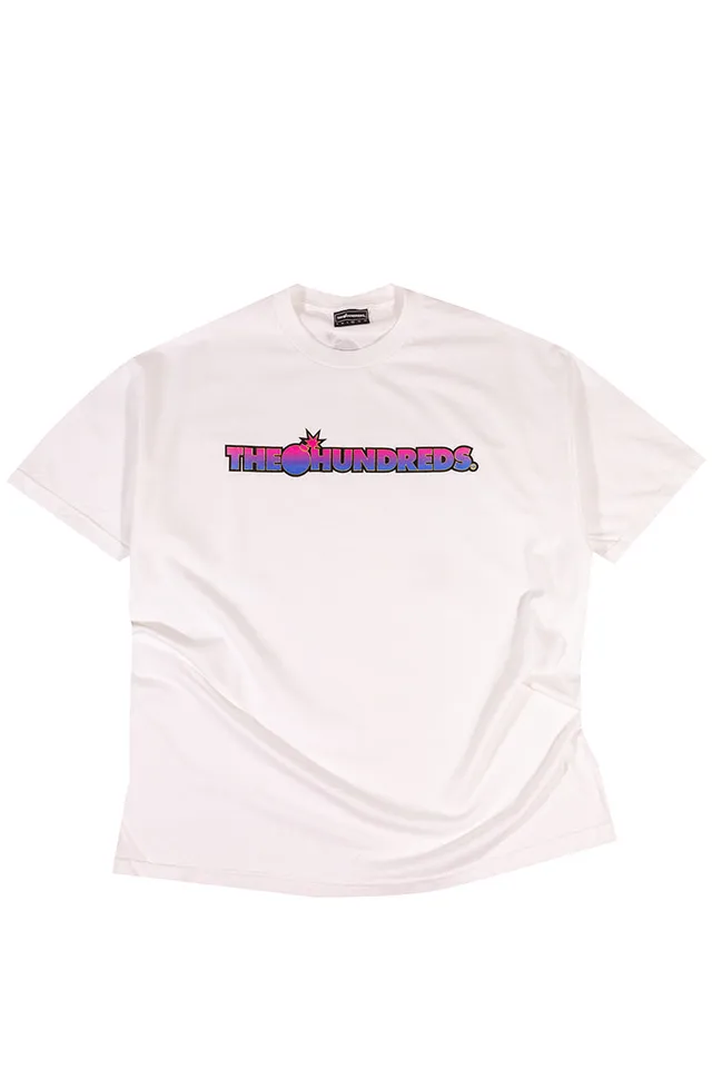The Hundreds Bar Logo T-Shirt Weiß Gr. XL mit Logoprint